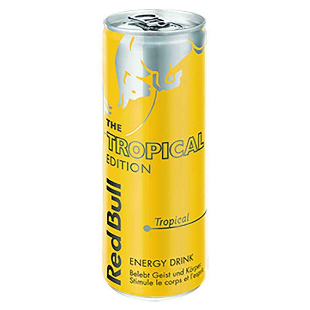 red bull tropical edition  de 250 ml lata